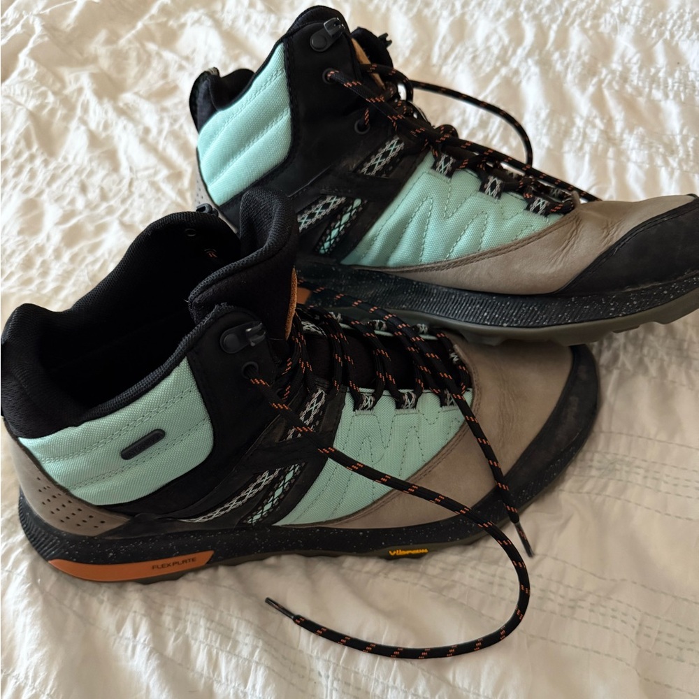 Gently worn Merrell Zion Waterproof X Unlikely Hikers collab hiking boots